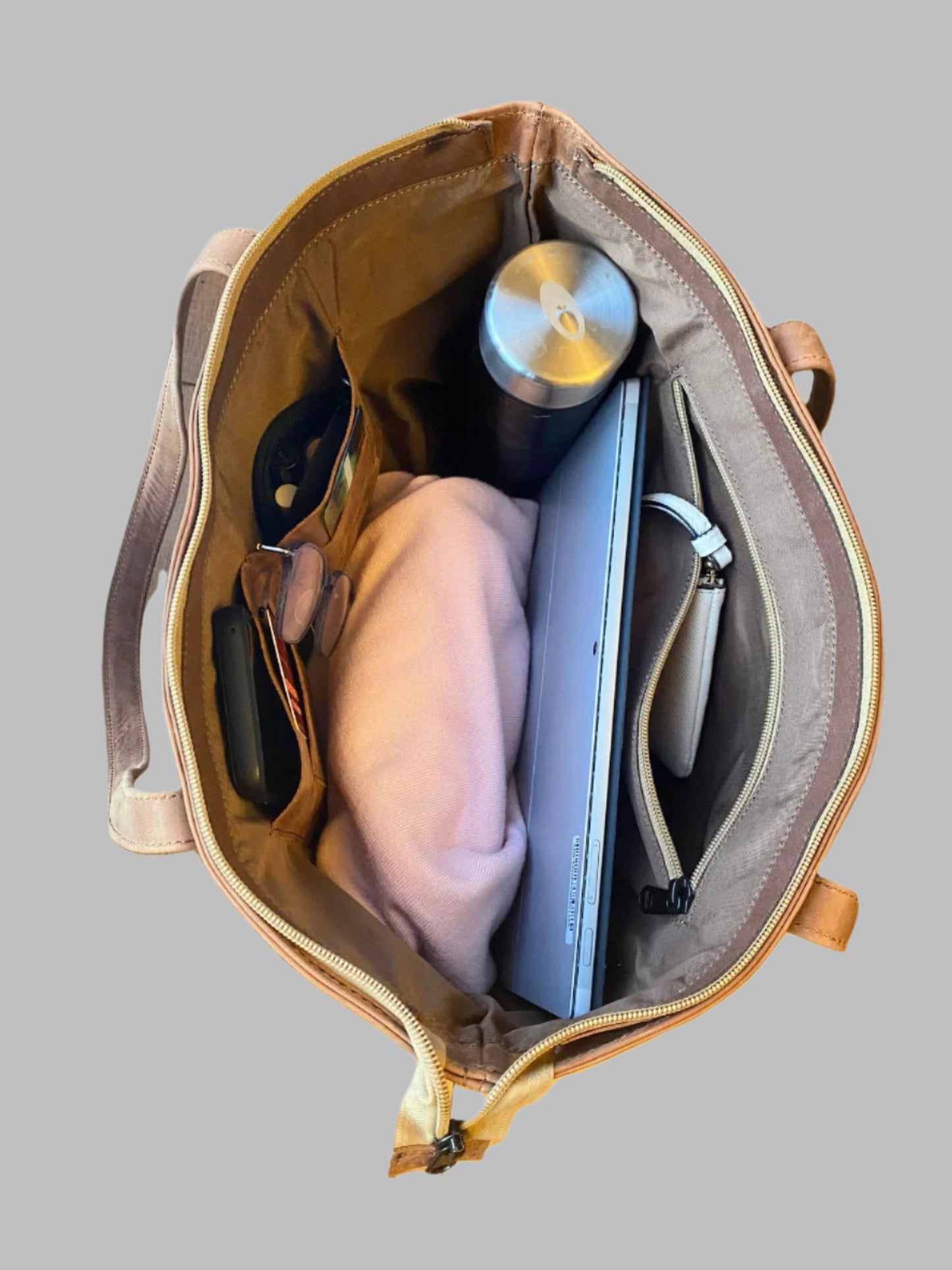 Genuine Leather Tote Bag 02