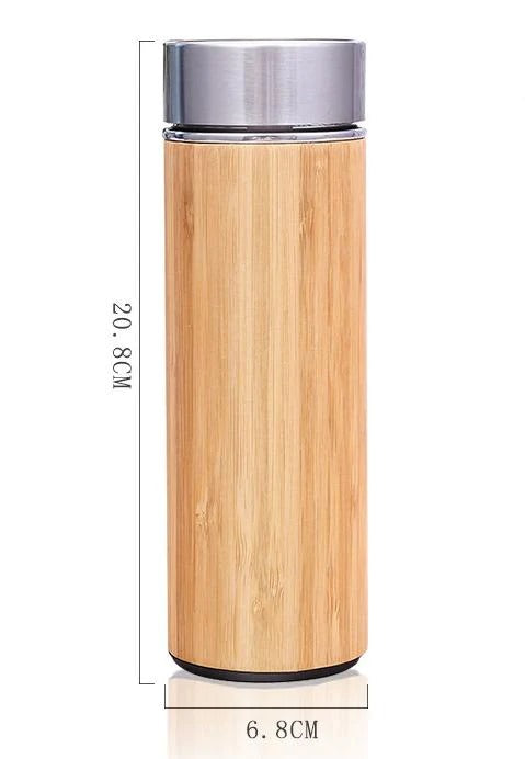 Bamboo Water Bottle with Laser Engraving