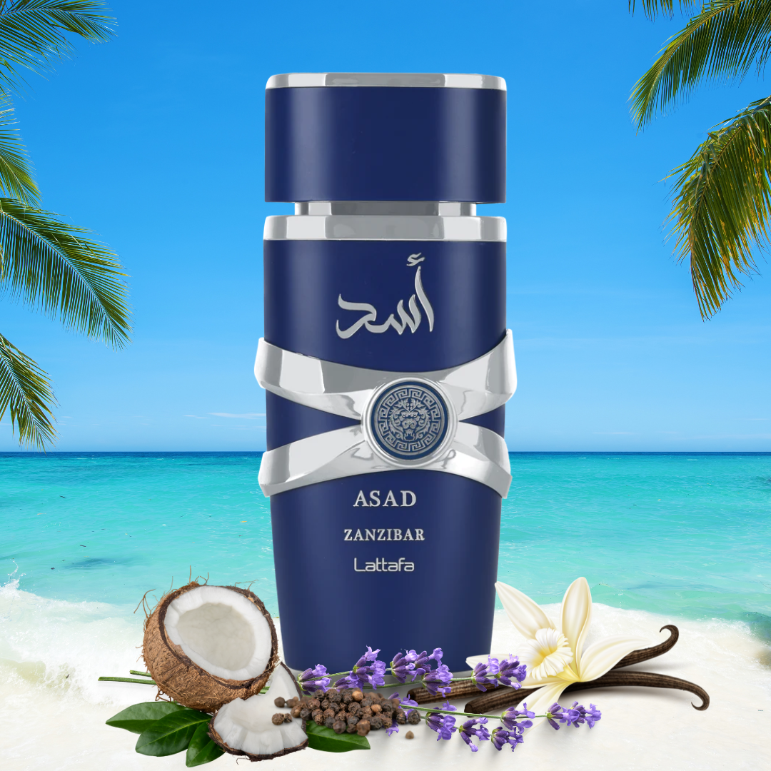 Asad Zanzibar 100ml (3.4 oz) EDP Spray by Lattafa