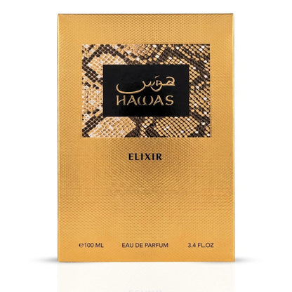 Hawas Elixer Eau de Parfum Spray 100ml (3.4 oz) by Rasasi