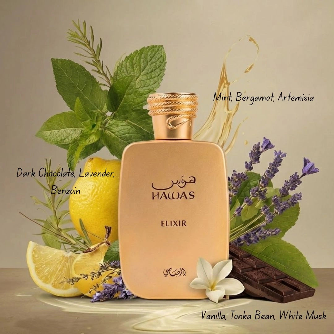 Hawas Elixer Eau de Parfum Spray 100ml (3.4 oz) by Rasasi