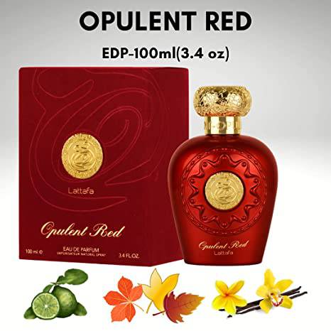 Opulent Red 100ml (3.4 oz) EDP Spray by Lattafa