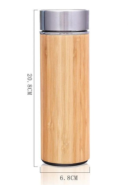 Bamboo Water Bottle with Laser Engraving