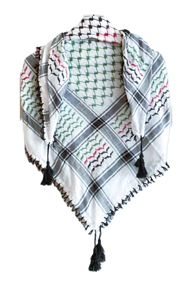 Palestinian colors Palestinian Style Cotton Keffiyeh