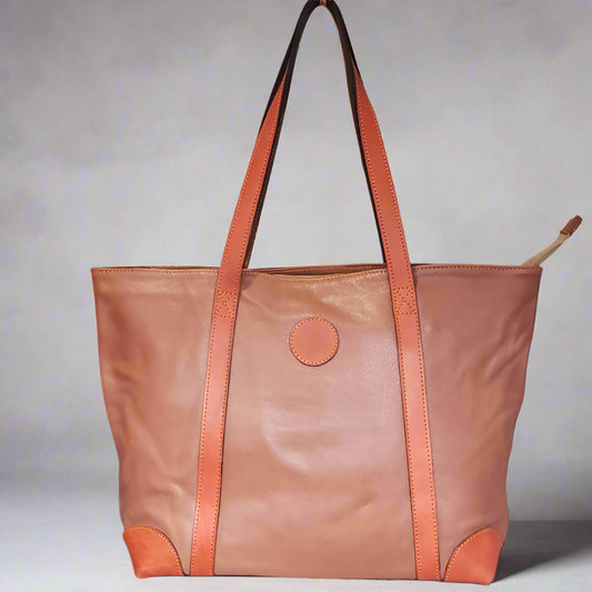 Genuine Leather Tote Bag 02