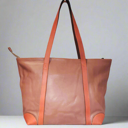 Genuine Leather Tote Bag 02